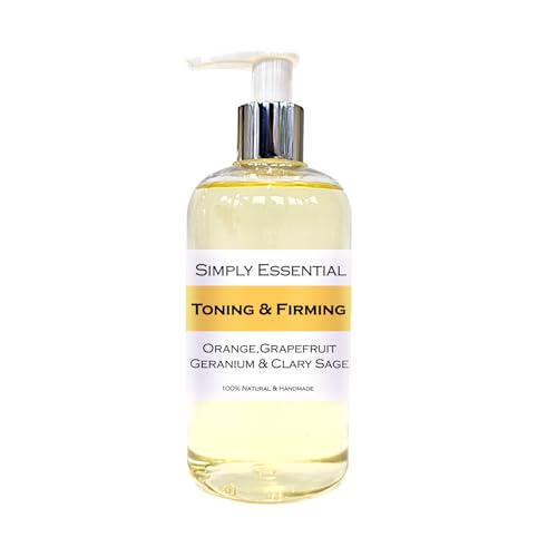 Simply Essential Body Toning and Firming Massage Oil with Orange, Grapefruit, Geranium & Clary Sage 250ml