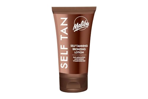 "Malibu Self Tanning Bronzing Lotion, Easy Application Moisturising glow with vitamin E- Enriched -150ml"