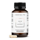 JSHealth Vitamins Hair and Energy Formula Hair Growth Vitamins | Hair Vitamins for Women and Men | Zinc, 60.0 Count