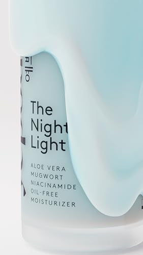 YEPODA - THE NIGHT LIGHT - Oil Free Night Cream with Aloe Vera, Mugwort and Niacinamide. Korean Skin Care (50ml)