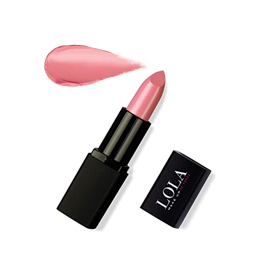 Lola Make Up by Perse Lola Make-Up Ultra Shine Lipstick, Enriched With Antioxidant Vitamins A, C & E, Hyaluronic Acid No. 024 Candy Pink, Vegan