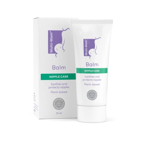 Multi-Mam Balm Nipple Cream, Protect Nipples From Breastfeeding, Soothes Irritated and Cracked Nipples, Use Before and After Breastfeeding, 30 ml Tube