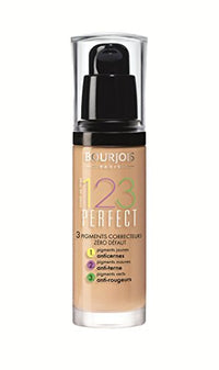 3 x Bourjois Paris 123 Perfect Foundation 30ml New & - 52 Vanilla