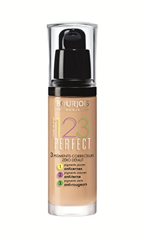 3 x Bourjois Paris 123 Perfect Foundation 30ml New & - 52 Vanilla