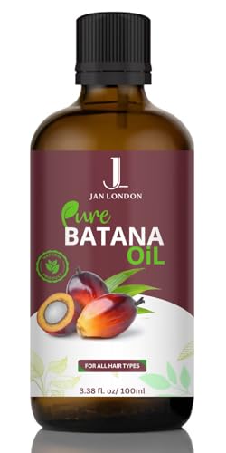 jan london JAN LONDON Premium Cold-Pressed Batana Oil – Rich in Omega-9 Fatty Acids, Vitamin E & A, for Deep Hydration, Hair Growth & Anti-Aging Benefits 100ml