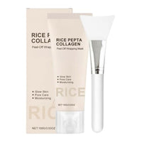 Tongyend Rice Collagen Peel-Off Wrapping Mask,Rice Overnight Facial Mask Pack, Hydrating, Firming & Elasticity, Pore Minimizing, Lifting, Glowy Glass Skin,