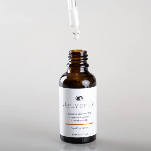 Jeuvenile Vitamin C5 Face Care Serum, Brightens, Moisturises, Anti-Aging, Collagen-boosting Hyaluronic Acid skincare, for All Skin Types, 30ml