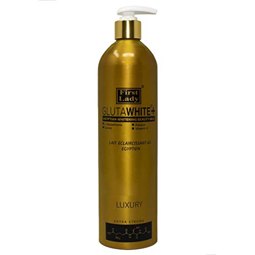 FIRST LADY GLUTAWHITE First Lady Glutawhite+ Egyptian Skin Brightening Beauty Lotion 500ml with L- Glutathione, Papaya, Carrot, Vitamin E