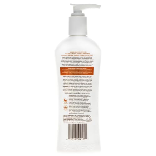 Generic Cocoa Butter Body Lotion Natural Bronze Vitamin E - Gradual Tanning 24-Hour Moisturizer Maintains Tan Deep Hydration Skincare for All Skin Tones Dry Stretch Marks 250-ml