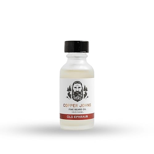Liberto Copper Johns Beard Oil for Men with Olive Oil, Jojoba Oil, Argan Oil and Sea Minerals that Increase Softness, Smoothness and Thickness of Beard (Old Ephraim)