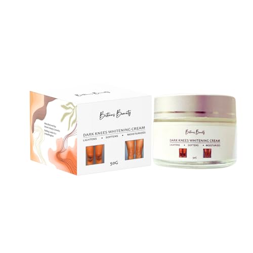 BRITAINS BEAUTY Britain's Beauty Dark Knees Whitening Cream - Lightens, Softens, Moisturizes Dark Knees & Elbows, Vitamin-Enriched Formula, 50g