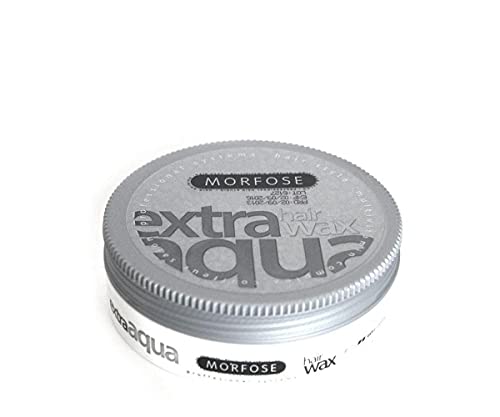 MORFOSE Morfose Extra Aqua Hair Gel Wax 175ml - Shine Look, Edge Control,Ultra Hold for Men & Women, Developed by Barbers - Hair Gel, Hair Wax, Hair Powder, Pomade & Clay for Styling