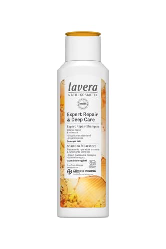 lavera Shampoo Expert Repair and Deep Care • Expert Repair Shampoo • Hair Care • Natural Cosmetics • Vegan • Certified • 250ml