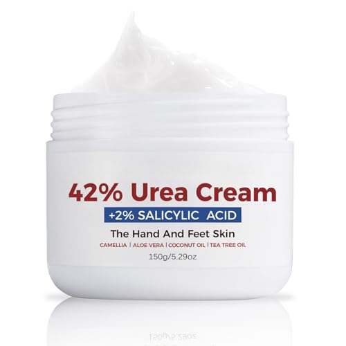 Tongyend 42% Urea Cream, Cracked Heel Repair Cream, Urea Foot Cream for Cracked Heels and Dry Skin, Foot Cream - Skin Care for Feet,Heels,Hands,Knees,Legs