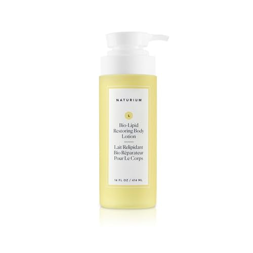 Naturium Bio-Lipid Restoring Moisturising Body Lotion with Shea Butter, Fragrance Free | 14 FL OZ /414 ML