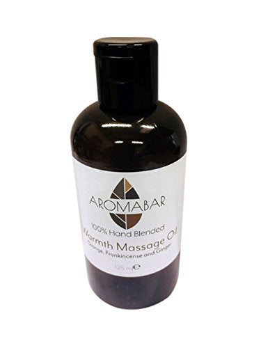 Aromabar Winter Warmer Massage Oil Gift Set (3 x 125ml) Warmth (Sweet Orange, Frankincense & Ginger), Heat (Rosemary, Lemon & Ginger) and Spice (Sweet Orange. Ginger & Black Pepper)