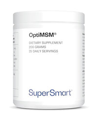 OptiMSM 200 G (Methylsulfonylmethane) - Joint Comfort - Helps Reduce Joint Discomfort - Organic Sulfur - Non-GMO - Vegan - SuperSmart
