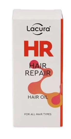 Generic Lācura - Aldi | HR Hair Repair Oil | For All Hair Types | Increase Shine & Tame Frizz - Helps to Smooth & Soften Your Hair | Fomulated with Palmitoyl Tripeptide-1 & Squalane | 30mL