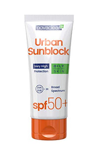 Novaclear SPF 50+ Face Cream for Oily Skin Cream with SPF Sunburn Cream 40 ml Anti-UVA UVB IR Rays High Sun Protection by Equalan Pharma