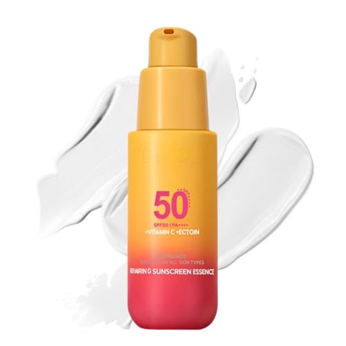 Lumiter Sunscreen Essence, SPF 50+ PA+++, Sun Cream for All Skin Types, Lightweight & Non Greasy Sun Protection