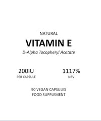 ALPHA01 Vitamin E 200IU D-Alpha Tocopherol – 100% Natural Vitamin E – 90 Vegan Capsules – Highly Absorbable – 3 Month Supply – Protects Cells from Oxidative Stress – by Alpha01