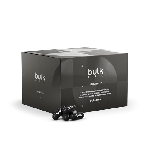 Bulk Mobilise Capsules, Joint Support, Glucosamine Sulphate, MSM, Chondroitin Sulphate, Pack of 180, 30 Servings