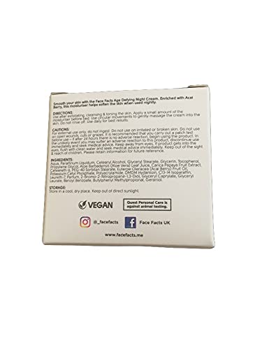 Face Facts Age Defying Day cream with antioxidant Rich Acai berry 50ml
