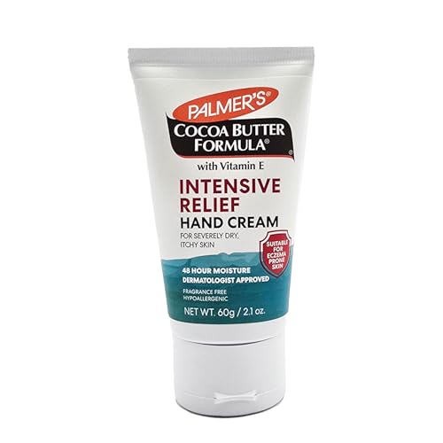 Generic Palmers Cocoa Butter Formula Intensive Relief Hand Cream, 60g, Fragrance-Free, Hypoallergenic, with Vitamin E