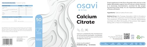 Osavi Calcium Citrate, Powder - 240g