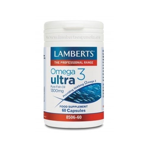 Omega 3 Ultra Pure Fish Oil 60 Capsules of 1300 mg Lamberts