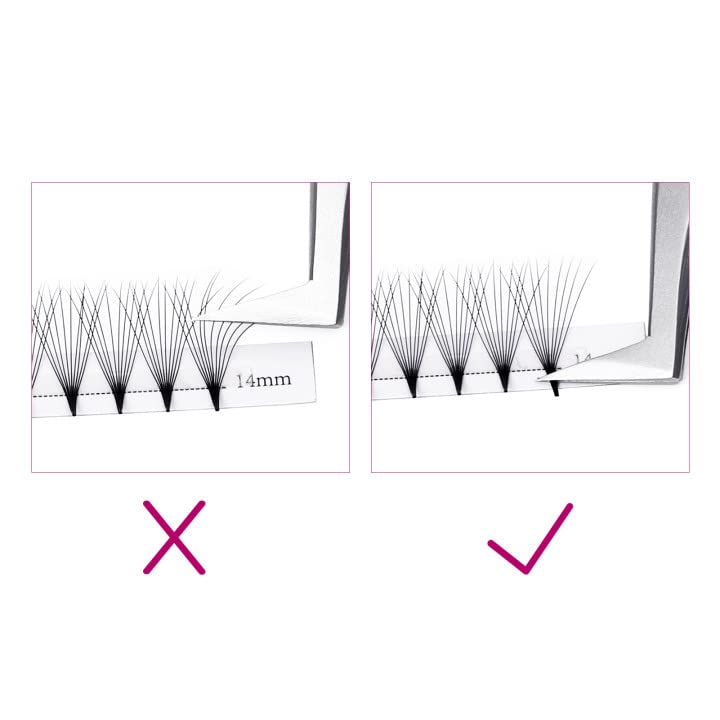 FADLASH Volume Lash Extensions 10D Premade Russian 0.07 C Curl 8-14mm Mixed Pre Made Russian Lashes Volume Lashes Pre- Made Fan Lashes(10D-0.07-C-MIX(8-14))