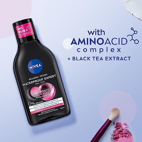 NIVEA MicellAIR Professional Micellar Water Make-Up Remover (400ml), Eye Make Up Remover, Skin Cleanser, Professional Make Up Remover, NIVEA Micellar Water