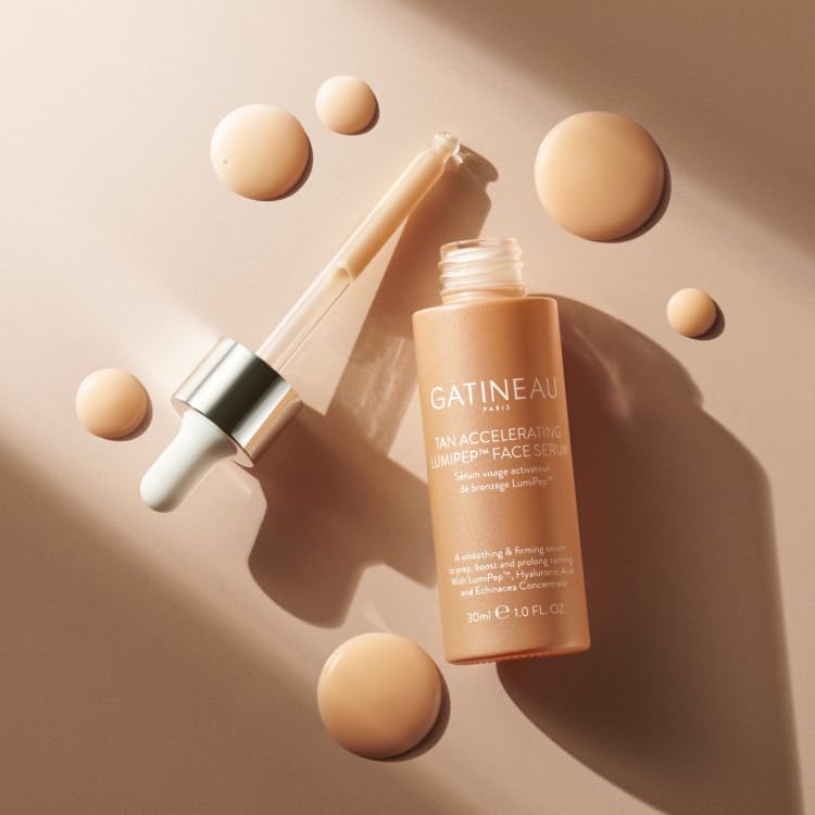 Gatineau - Tan Accelerating Lotion, Lumipep Face Serum & Hydra Aura Water Cream Enhance Natural Tanning for Face and Body, Hydrating Trio