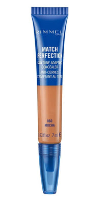 Rimmel London Match Perfection Light Coverage Blendable Liquid Concealer, 060 Mocha, 7 ml