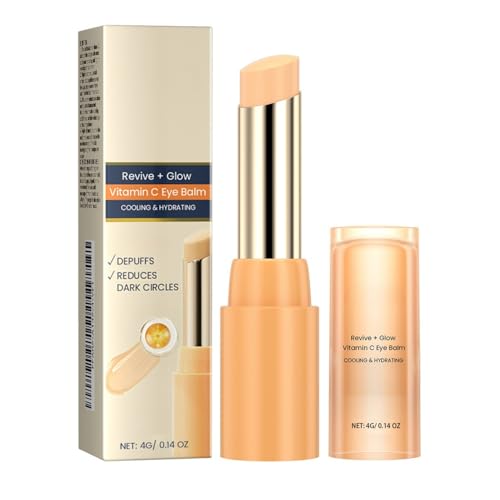 Revive & Glow Vitamin C Eye Balm, Cooling & Hydrating Eye Cream Stick