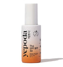 Yepoda Tinted Sunscreen - The SPF BFF, Day Cream with Sun Protection Factor (SPF 30), Mineral Zinc Sunscreen with Moisturizing Aloe Vera and Hyaluronic Acid (50 ml)