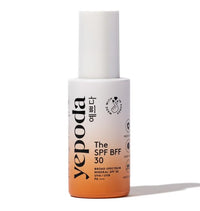 Yepoda Tinted Sunscreen - The SPF BFF, Day Cream with Sun Protection Factor (SPF 30), Mineral Zinc Sunscreen with Moisturizing Aloe Vera and Hyaluronic Acid (50 ml)