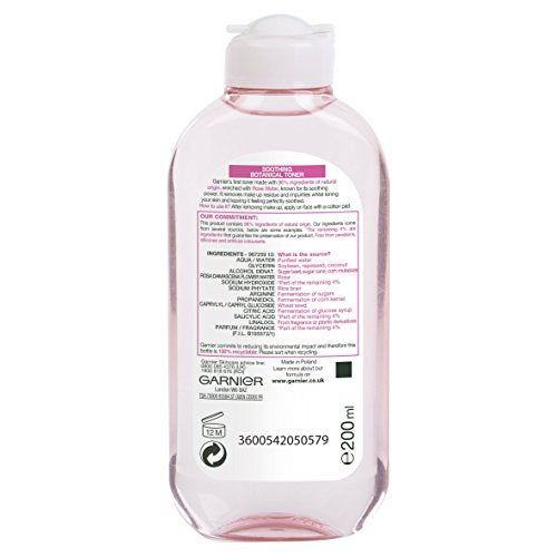 Garnier Naturals Rose Water Toner, 200 ml
