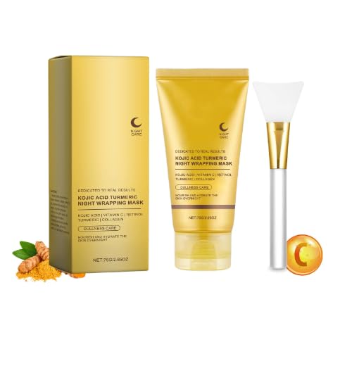 FHRKZZ Kojic Acid Turmeric Night Wrapping Mask