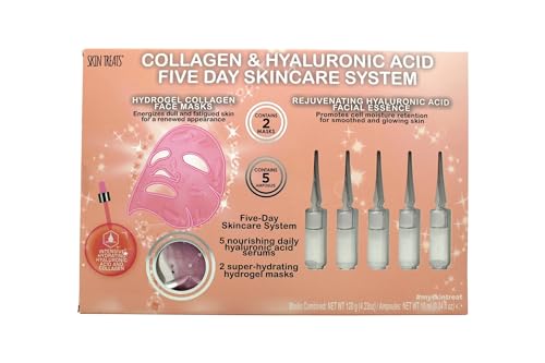 Skin Treats Collage Glitter & Hyaluronic Acid Ampoules 5 Day Skincare System