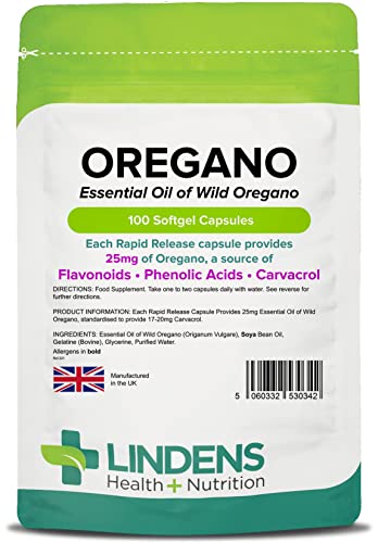 Oil of Oregano 25mg 3-Pack 300 Capsules Phenolic Acid & Flavonoids Rapid Release
