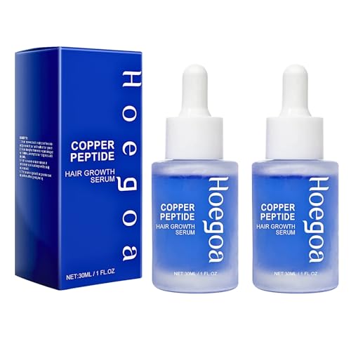 Shefave Copper Peptide Hair Growth Serum and Oil for Thinning Hair - Thickening Products for Women & Men, Dry Damaged Hair Care (2PCS)