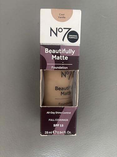 No7 Beautifully Matte Foundation, Cool Vanilla, 30ml