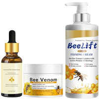 IZBEAUVO Bee Venom Anti Wrinkle Face Cream Skincare Set With Bee Venom Serum & Face Cream & Body Lotion