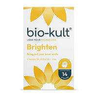 Bio-Kult Brighten – to Bring Out Your Inner Smile, with 14 Strains of Live Bacteria, Vitamins B6, B12, & D, Zinc & Magnesium - 60 Capsules