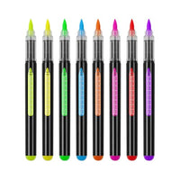 SHEBEEDO UV Neon Face Paint Pens, Tatto Markers for Skin Washable, Face Makeup for Party Favors, Glow in the Dark Under UV Light Body Painting Kit