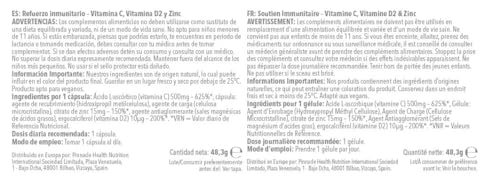 Simply Supplements Vitamin C, D and Zinc Capsules for Immunity Support | One-a-Day Formula | 60 Fast Release Capsules = 2 Months’ Supply | Vegan Friendly | Manufactured in The UK