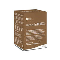Vitae Vitamin D3K2 10ml | Food Supplement in Drops' Format | Bone Health and Strengthen The Immune System | Muscle and Joint Care