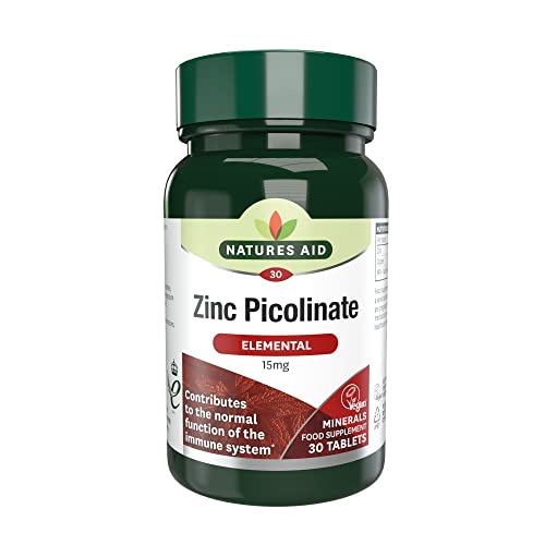 Natures Aid Zinc Picolinate 30 Tablets Pack of 2