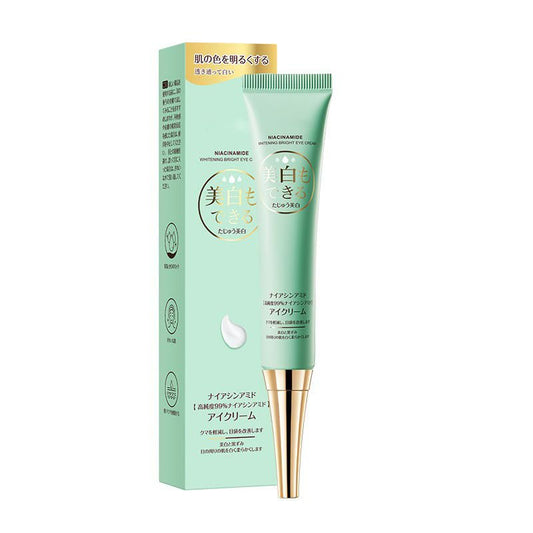 ZQUKAMZ Beauty Brighten + Glow Niacinamide Eye Cream – Illuminating Brightening Cream to Help Hydrate & Reduce the Look of Dark Circles – 30 ML